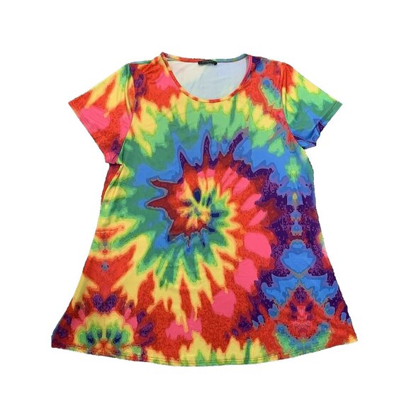 Loveu. Dear 3XL  Pullover Top Colorful Tye Dye - Picture 1 of 9